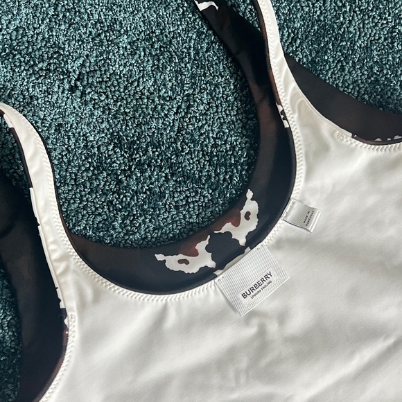 BURBERRY Multicolour Jolie Cow Print Swimsuit One-piece Bathing Suit - Picture 9 of 13